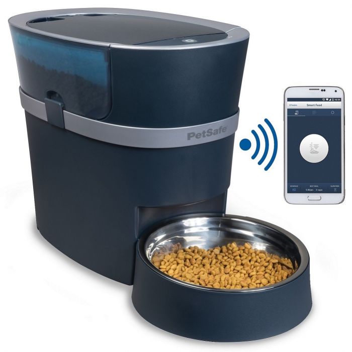 Dispensador automático inteligente para perros y gatos